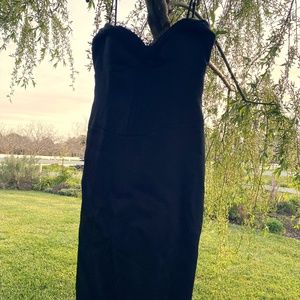 Laundry vintage style lil black dress lace bustier